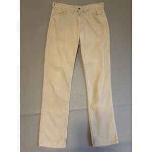 Levis 519 Corduroy Pants 34x34 (Actual 31.5 x 32) TALON Zipper Light Tan 2980